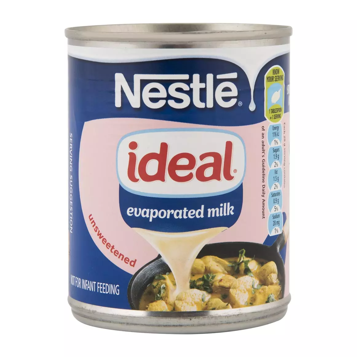 Nestlé Ideal Unsweetened Evaporated Milk 380g Nestlé Ideal Unsweetened Evaporated Milk 380g