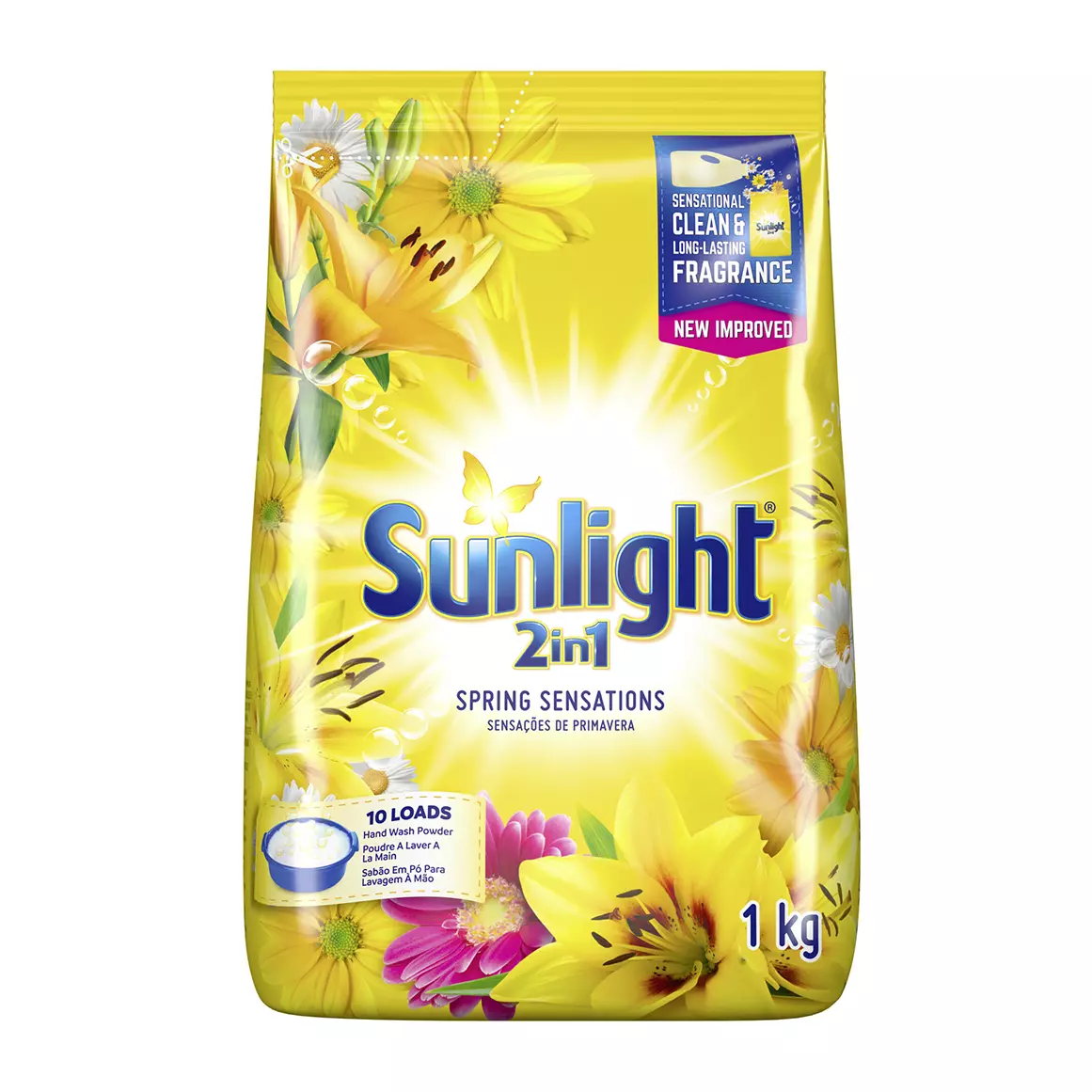 Sunlight 2 in 1 Hand Washing Powder 1kg