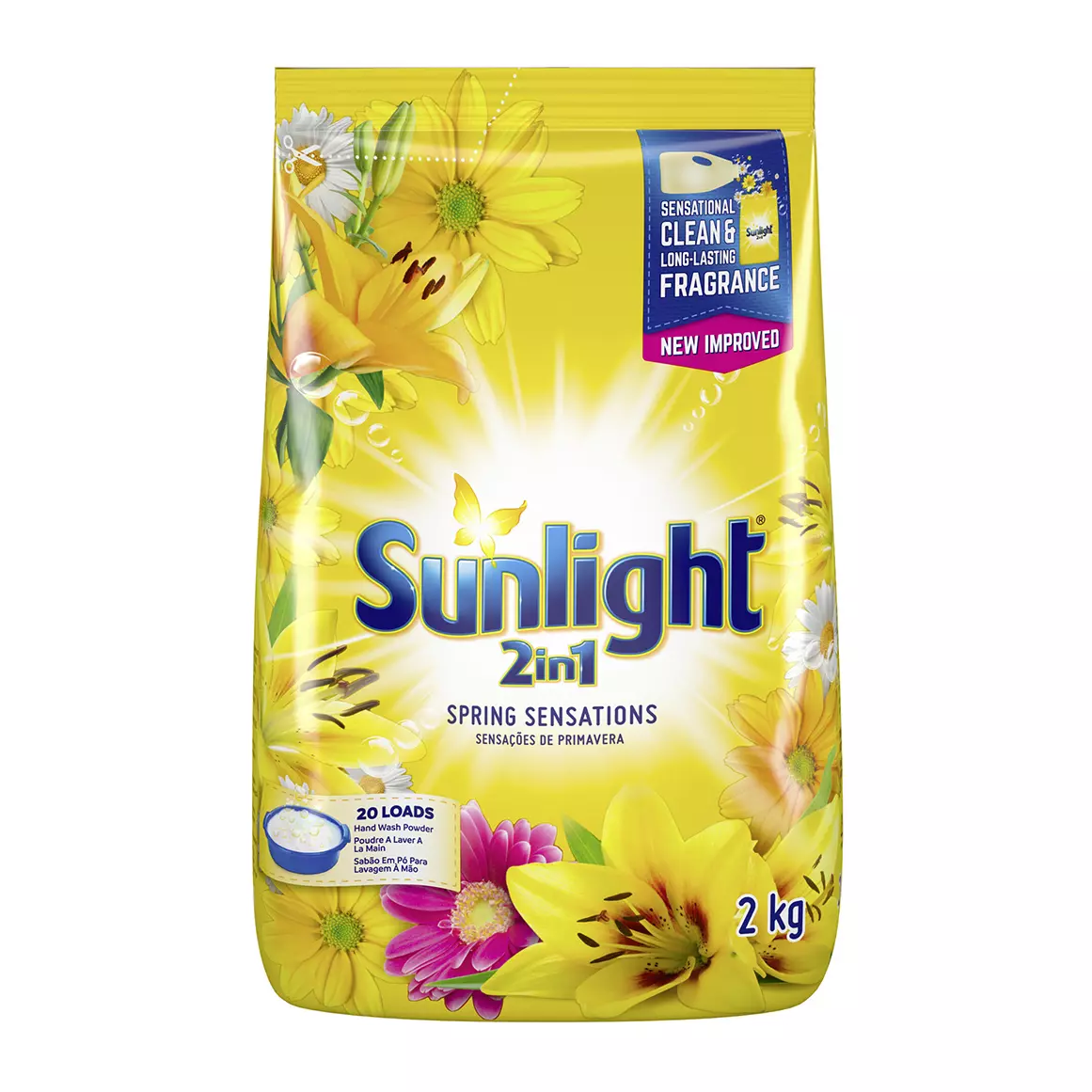 Sunlight 2 in 1 Hand Washing Powder 2kg