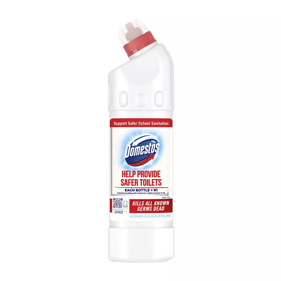 Domestos White and Shine Multipurpose Thick Bleach 750ml Domestos White and Shine Multipurpose Thick Bleach 750ml
