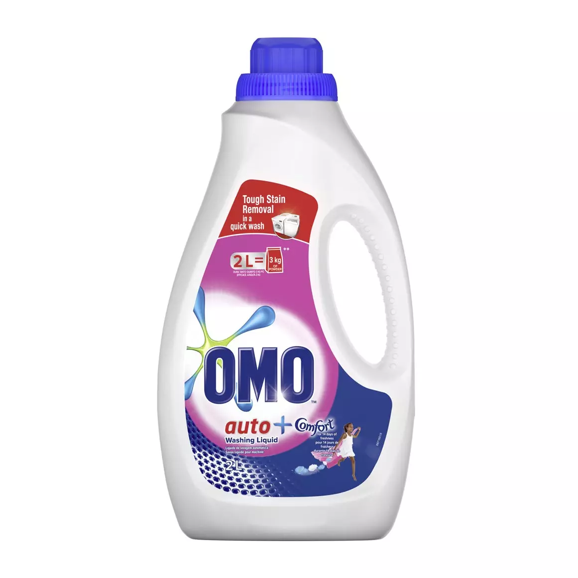 Omo Auto Washing Liquid with a Touch of Comfort 2L Omo Auto Washing Liquid with a Touch of Comfort 2L