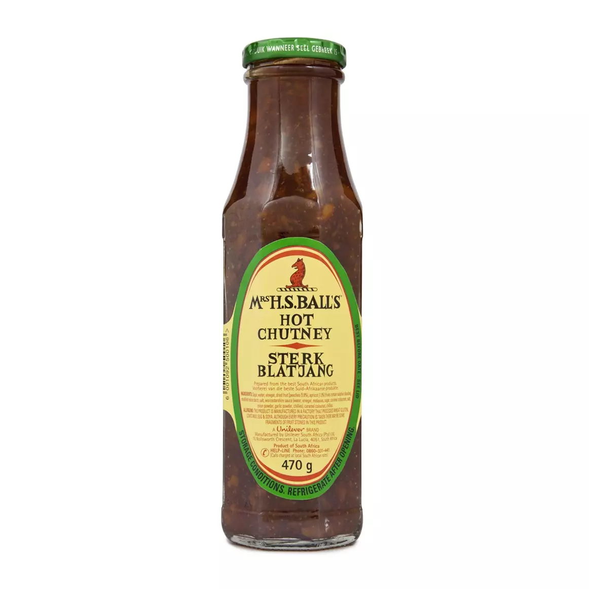 Mrs H.S.Ball's Hot Chutney 470g Mrs H.S.Ball's Hot Chutney 470g