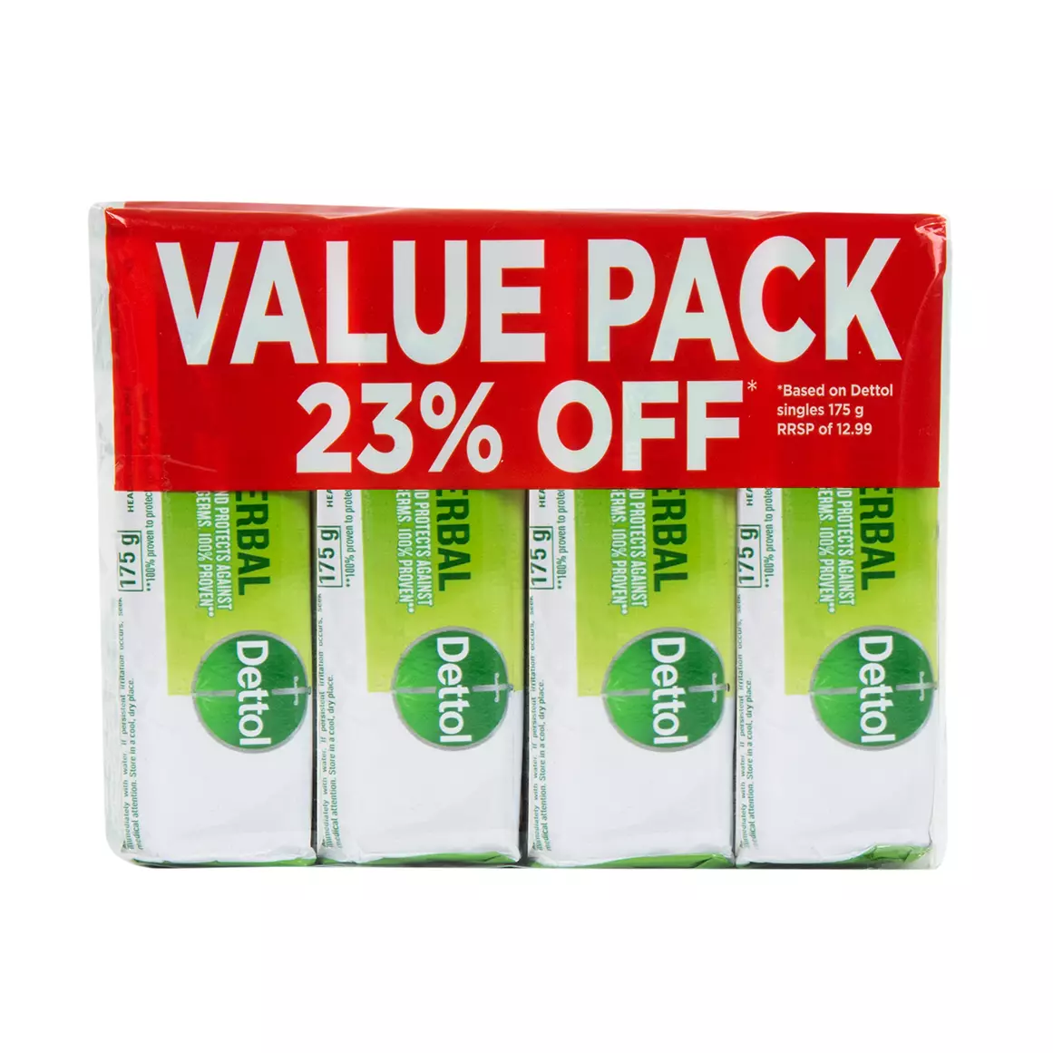 Dettol Herbal Hygiene Bar 4x175g