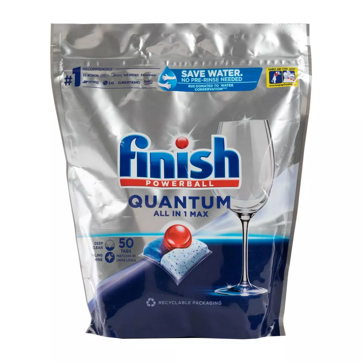 Finish Powerball Quantum All in 1 Max Dishwasher Tablets 50 pcs Finish Powerball Quantum All in 1 Max Dishwasher Tablets 50 pcs