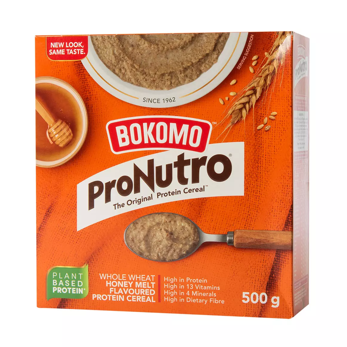 Bokomo Pronutro Whole Wheat Honey Melt Flavoured Protein Cereal 500g Bokomo Pronutro Whole Wheat Honey Melt Flavoured Protein Cereal 500g