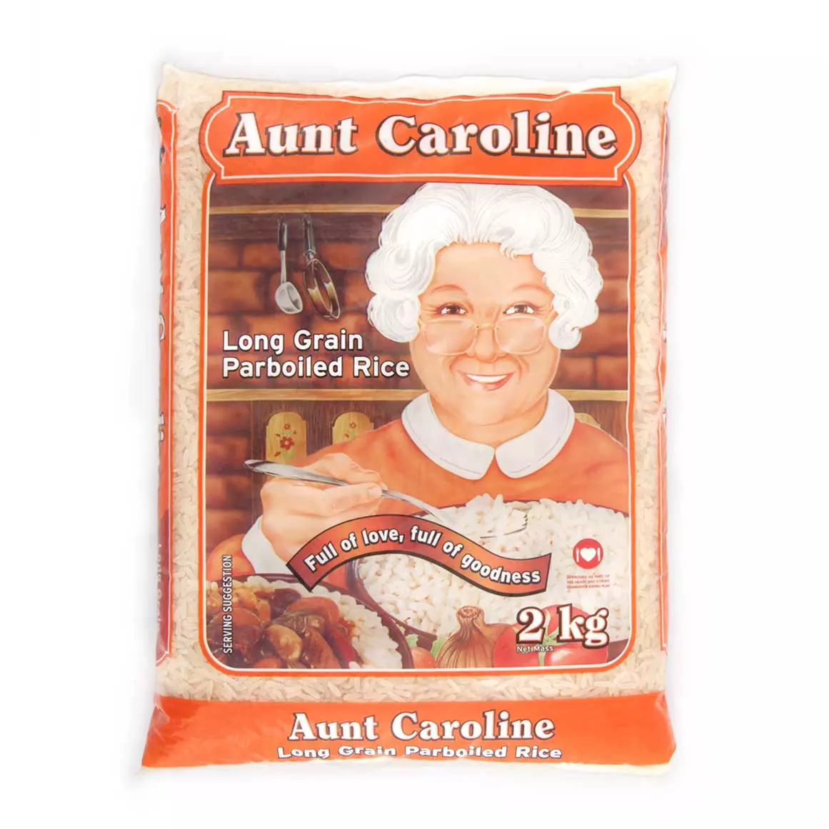 Aunt Caroline Long Grain Parboiled Rice 2kg Aunt Caroline Long Grain Parboiled Rice 2kg