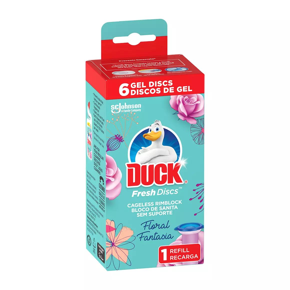 Duck Fresh Discs Floral Fantasia Refill Discs 6 Pcs