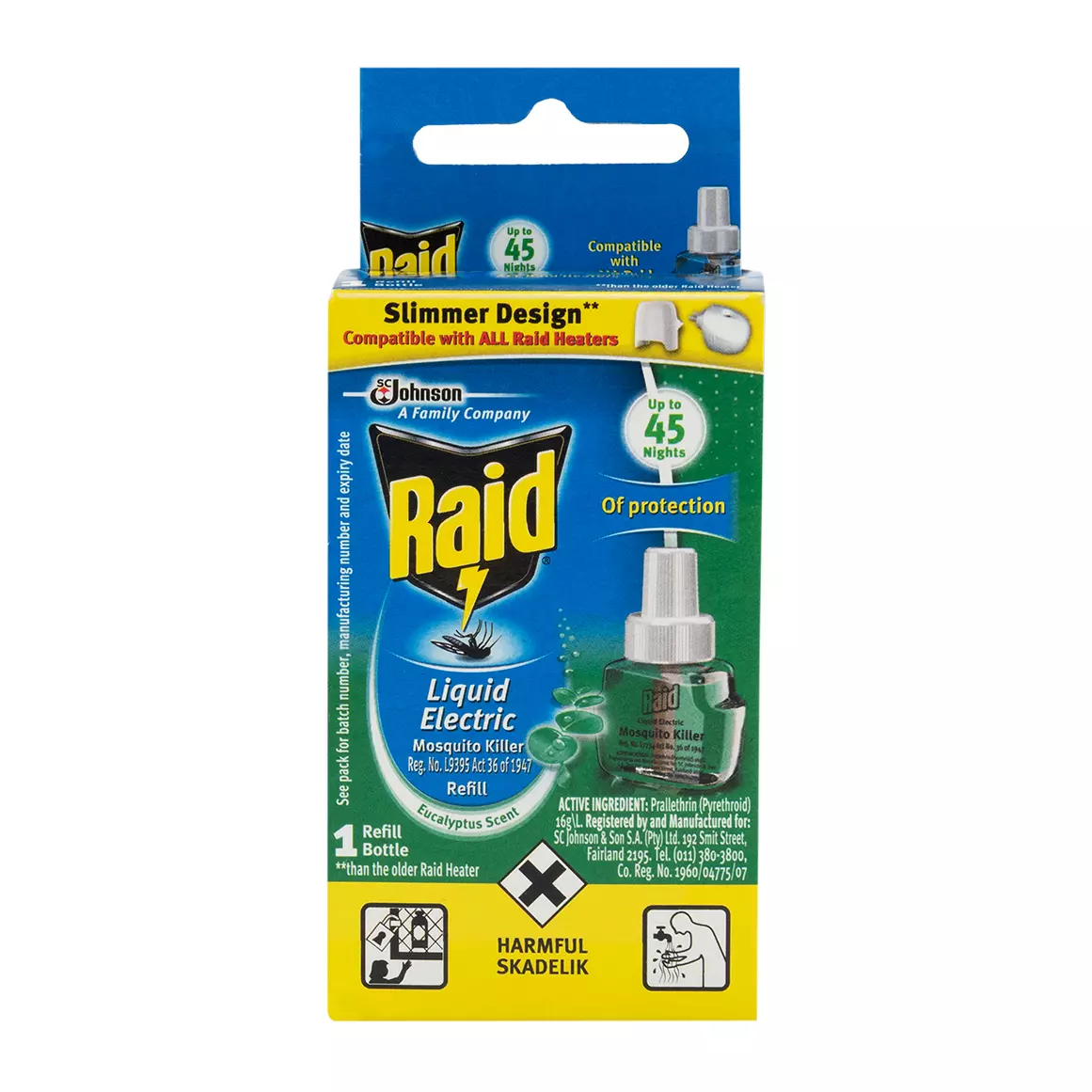 Raid Liquid Electric Eucalyptus Scent Mosquito Killer Refill 1 pc Raid Liquid Electric Eucalyptus Scent Mosquito Killer Refill 1 pc