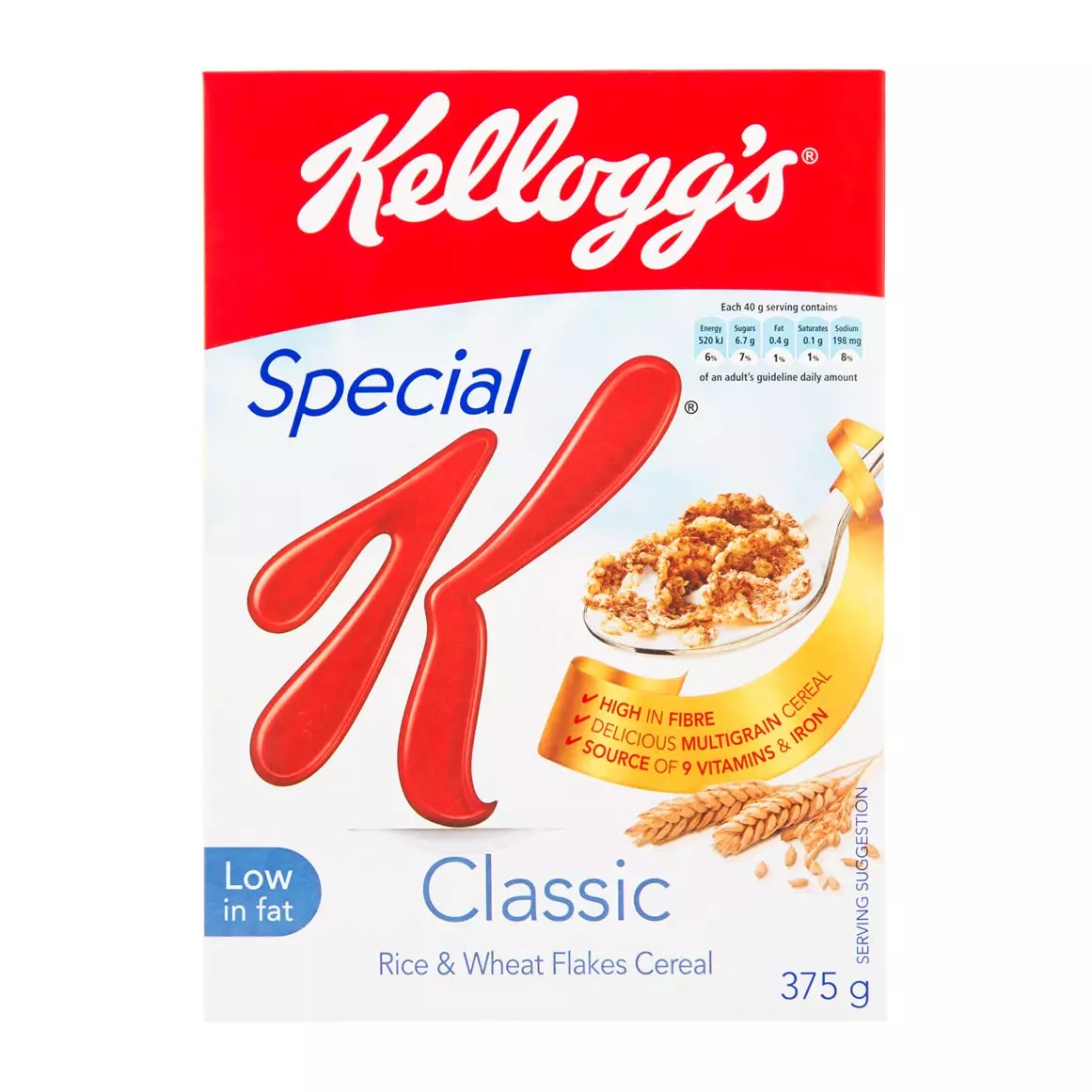 Kellogg's Special K Classic Cereal 375g Kellogg's Special K Classic Cereal 375g