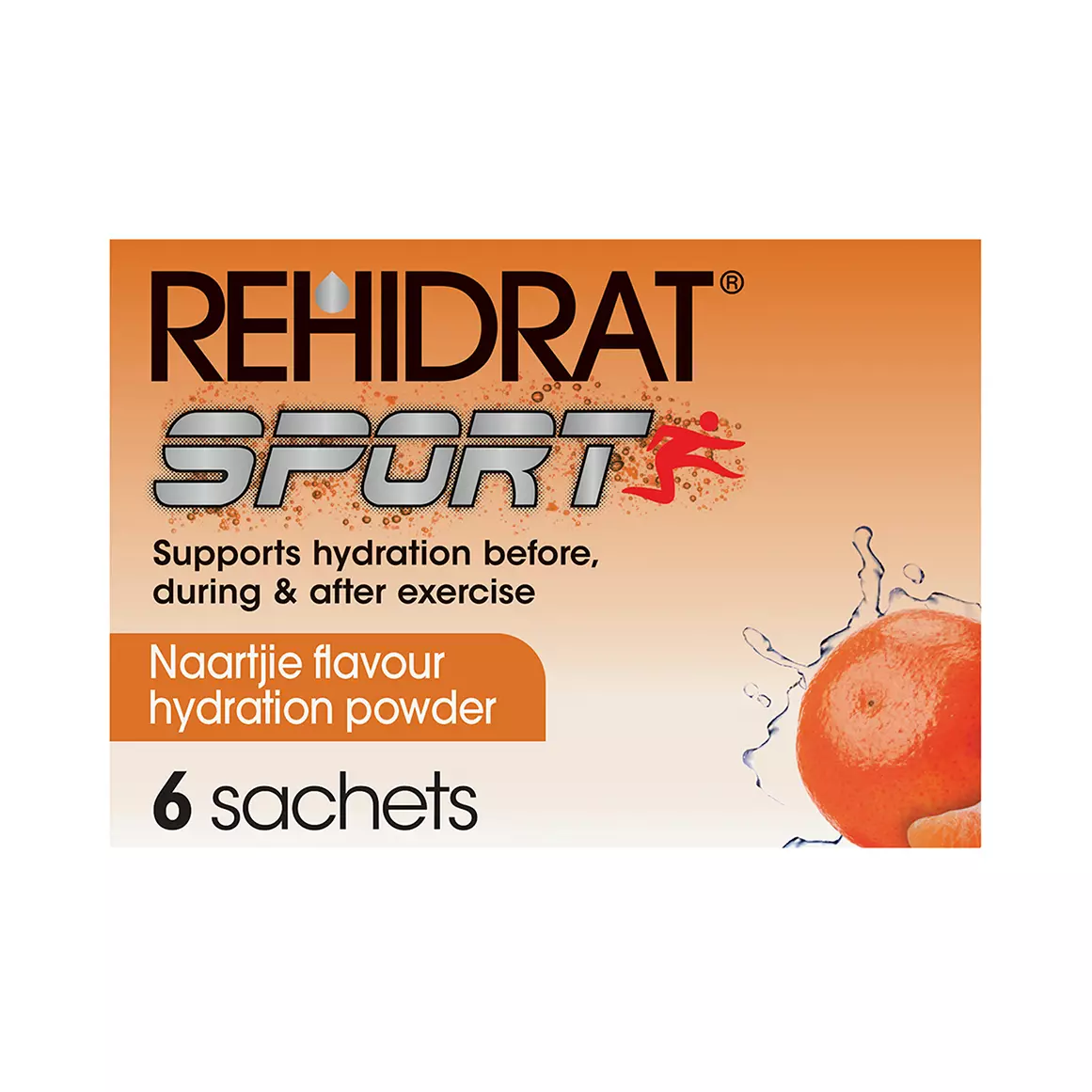 Rehidrat Sport Oral Electrolyte Mixture Naartjie 6x14g Rehidrat Sport Oral Electrolyte Mixture Naartjie 6x14g