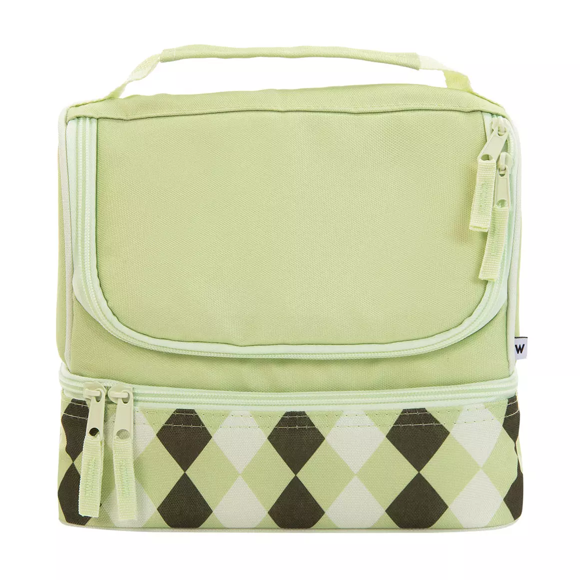 Antibacterial Geometric Green Double Decker Cooler
