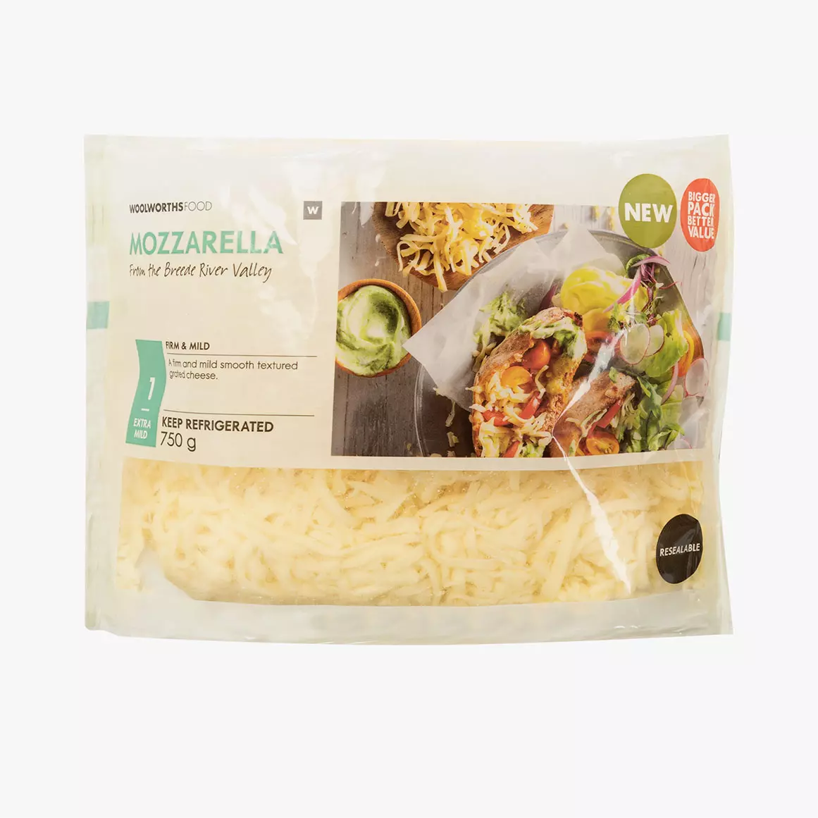 Grated Mozzarella Cheese 750g Grated Mozzarella Cheese 750g