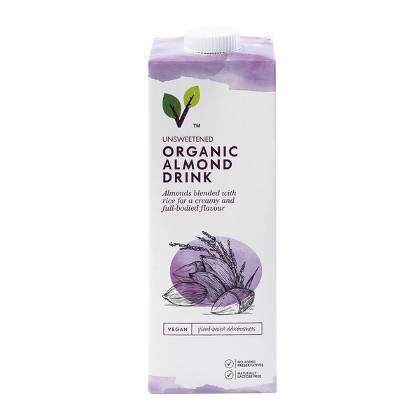 Organic Unsweetened Almond and Rice Drink 1L Organic Unsweetened Almond and Rice Drink 1L