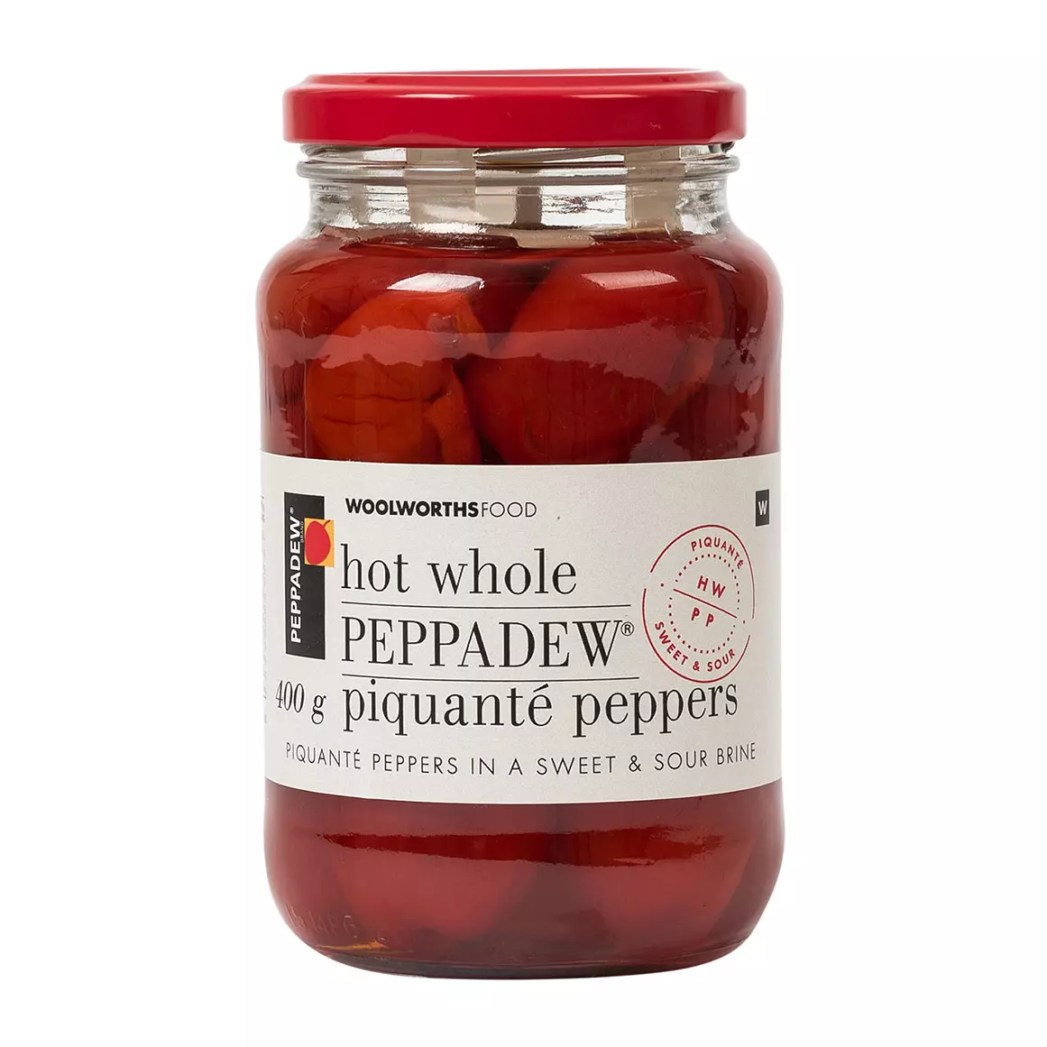 Hot Whole Peppadew Piquanté Peppers 400g