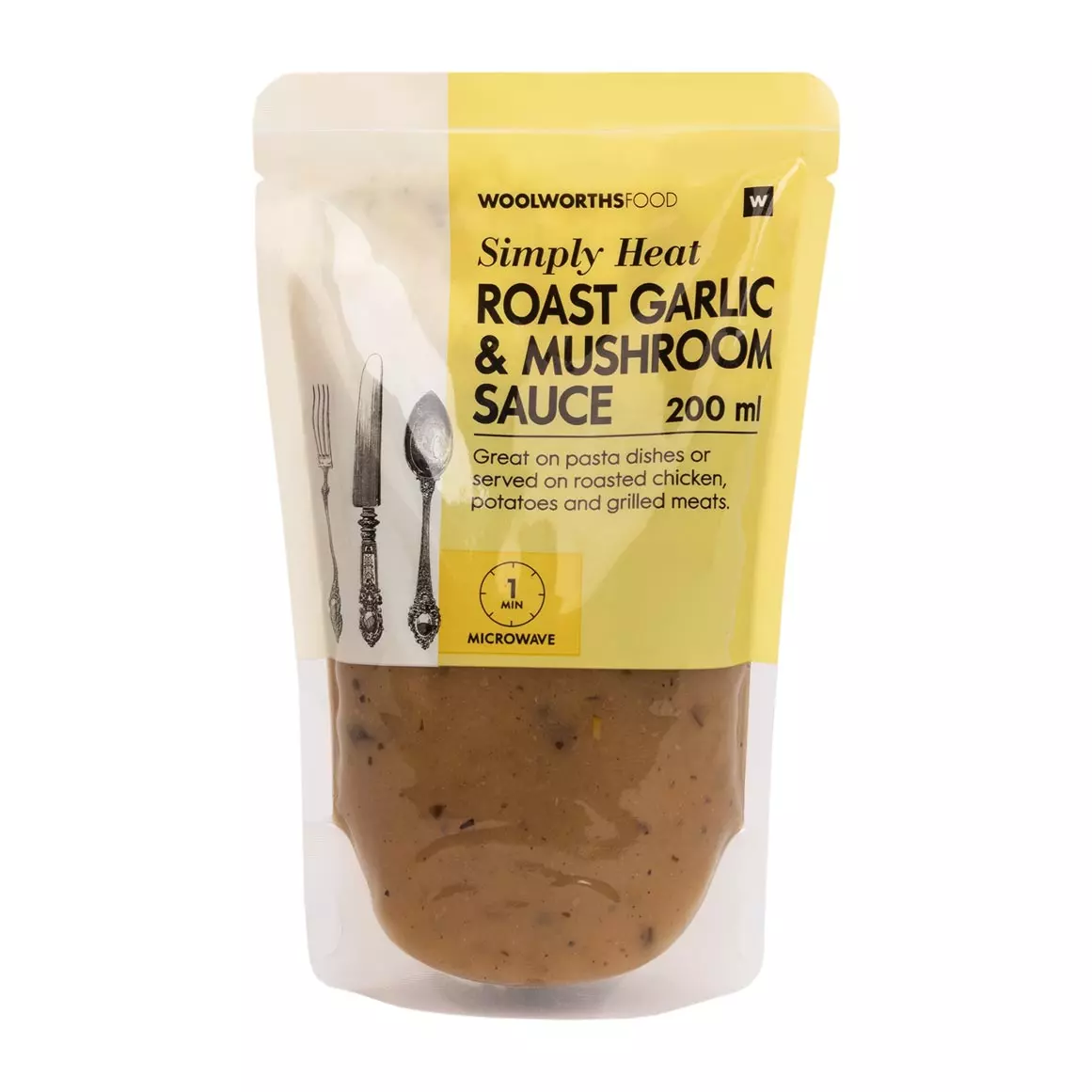 Simply Heat Roast Garlic and Mushroom Sauce 200ml Simply Heat Roast Garlic and Mushroom Sauce 200ml