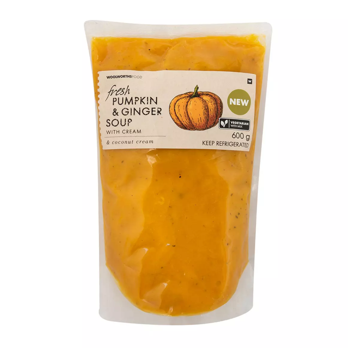 Fresh Pumpkin & Ginger Soup 600g