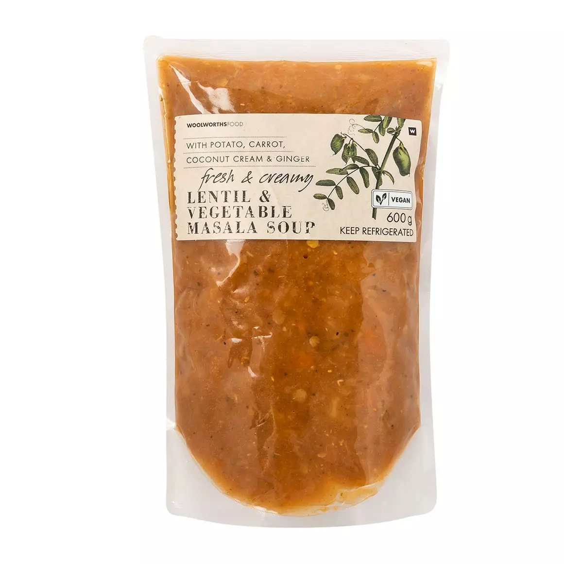 Fresh & Creamy Lentil & Vegetable Masala Soup 600g Fresh & Creamy Lentil & Vegetable Masala Soup 600g