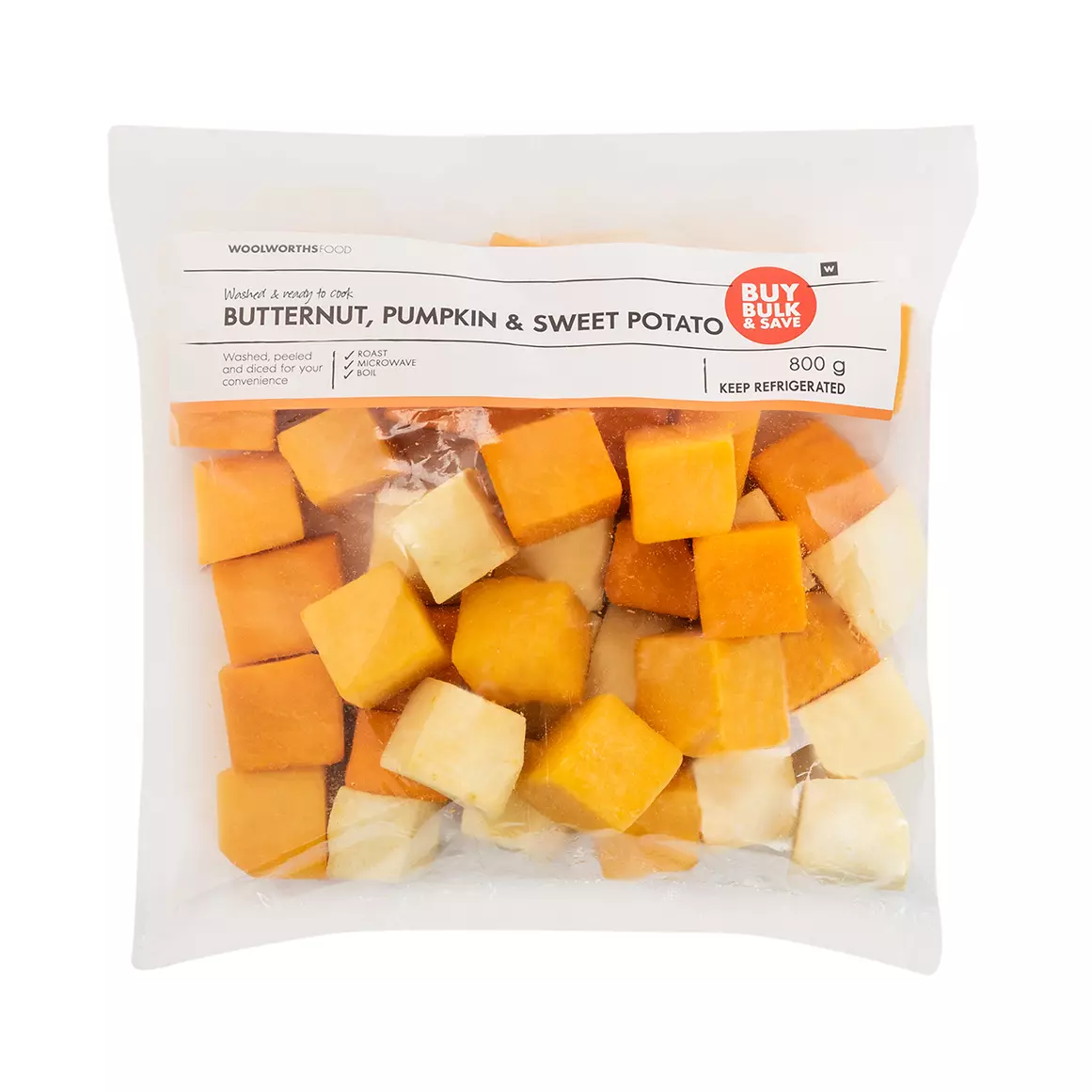 Butternut, Pumpkin & Sweet Potato 800g Butternut, Pumpkin & Sweet Potato 800g