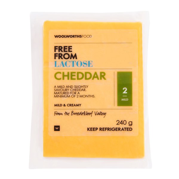 Lactose Free Cheddar Cheese 240g Lactose Free Cheddar Cheese 240g