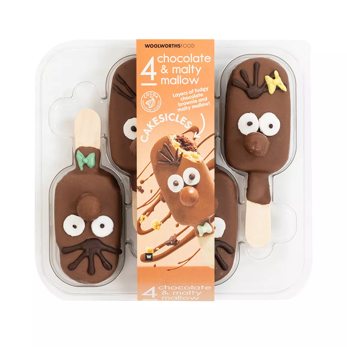 Chocolate & Malty Mallow Cakecicles 4pk Chocolate & Malty Mallow Cakecicles 4pk