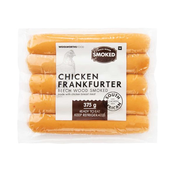 Beech Wood Smoked Chicken Frankfurters 375g