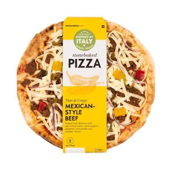 Stonebaked Mexican-Style Beef Pizza 425g Stonebaked Mexican-Style Beef Pizza 425g