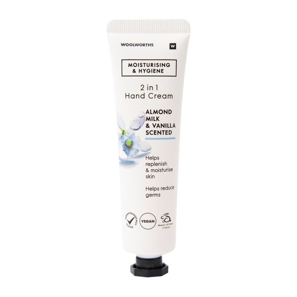 Almond Milk and Vanilla Fragranced 2 in 1 Hand Cream 30ml Almond Milk and Vanilla Fragranced 2 in 1 Hand Cream 30ml