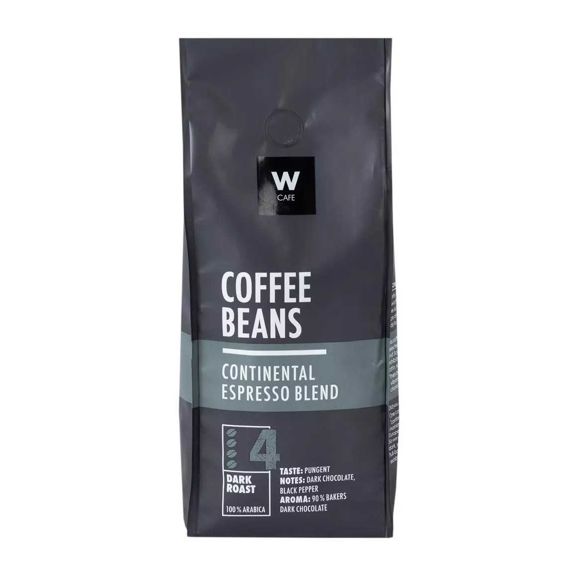 WCafe Continental Espresso Blend Coffee Beans 500g WCafe Continental Espresso Blend Coffee Beans 500g