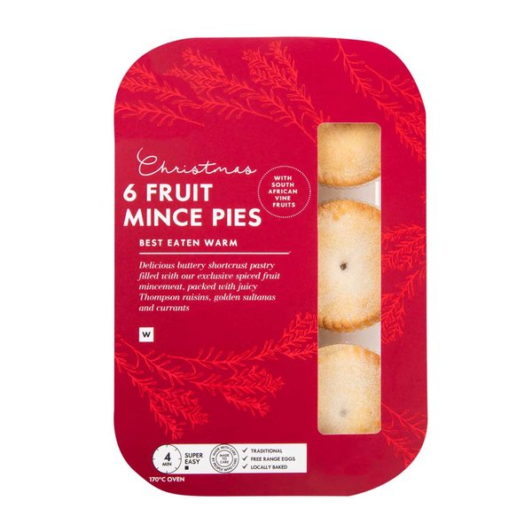 Christmas Fruit Mince Pies 6pk