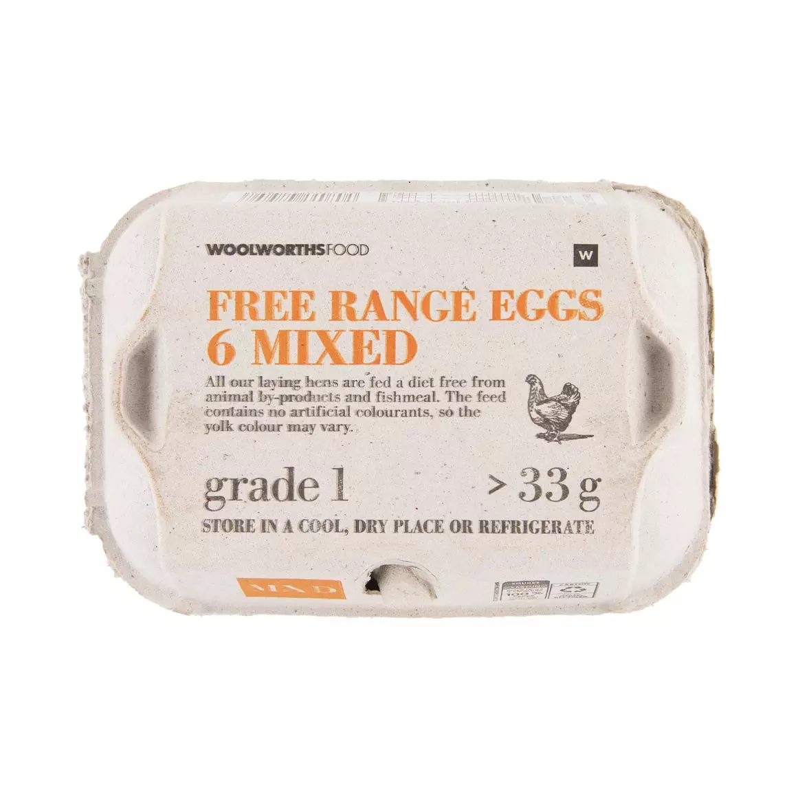 Free Range Mixed Size Eggs 6pk