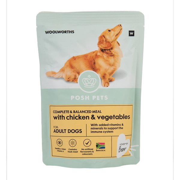 Posh Pets Complete Balanced Meal with Chicken and Vegetables Adult Dog Food 300g Posh Pets Complete Balanced Meal with Chicken and Vegetables Adult Dog Food 300g
