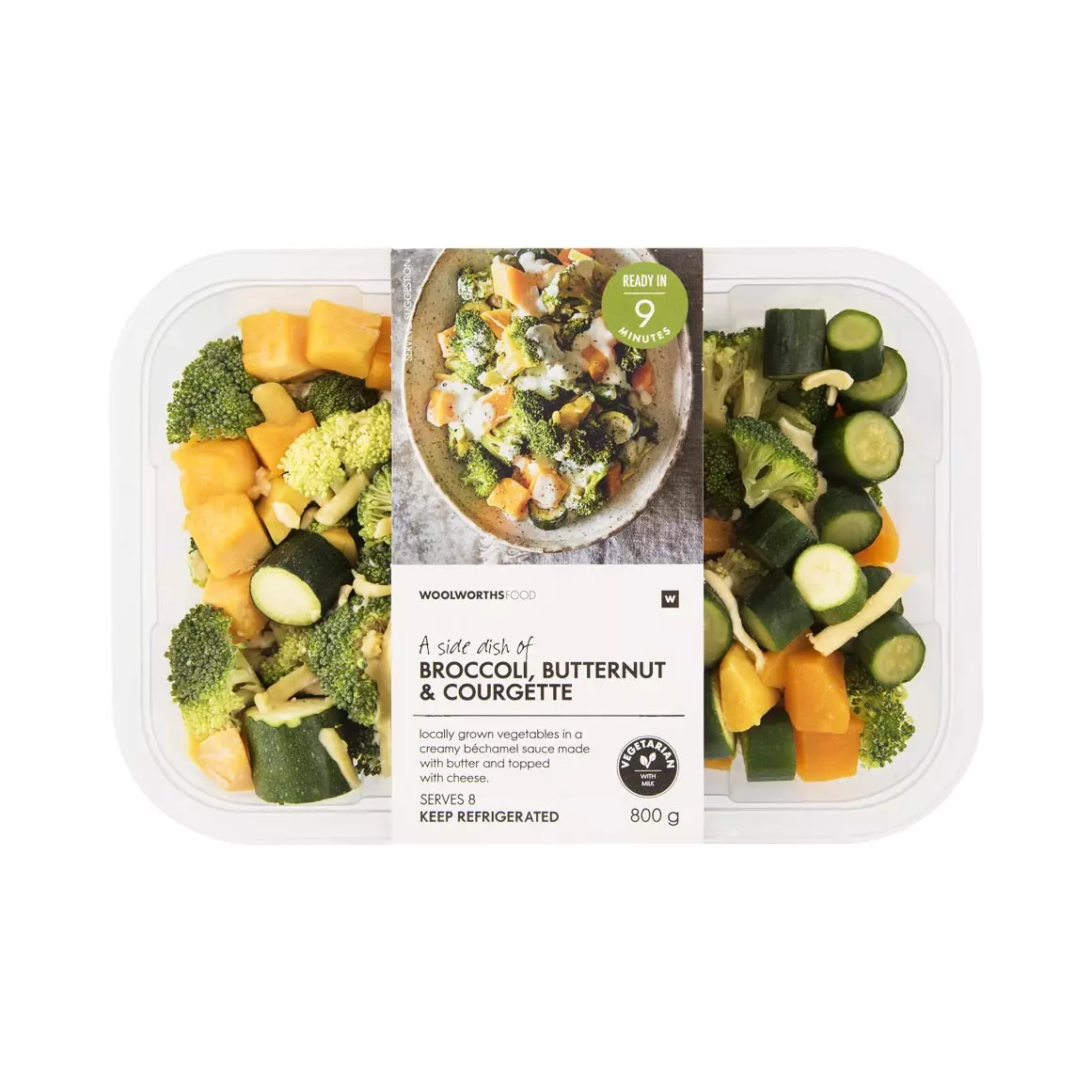 Butternut, Broccoli & Courgette in a Béchamel Sauce 800g Butternut, Broccoli & Courgette in a Béchamel Sauce 800g