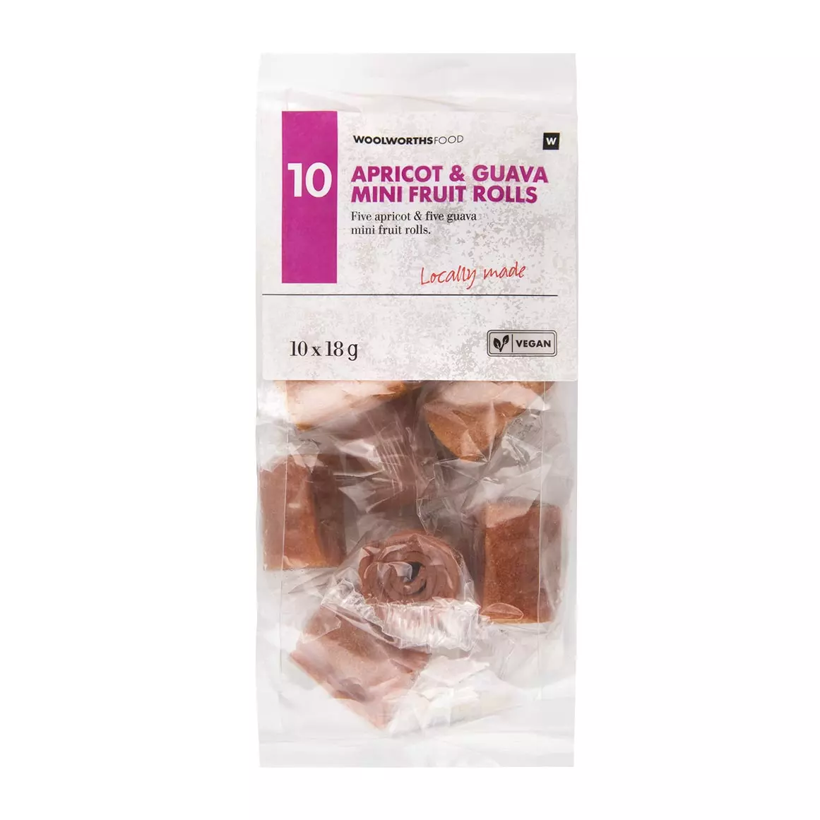 Apricot and Guava Mini Fruit Rolls 10x18g Apricot and Guava Mini Fruit Rolls 10x18g