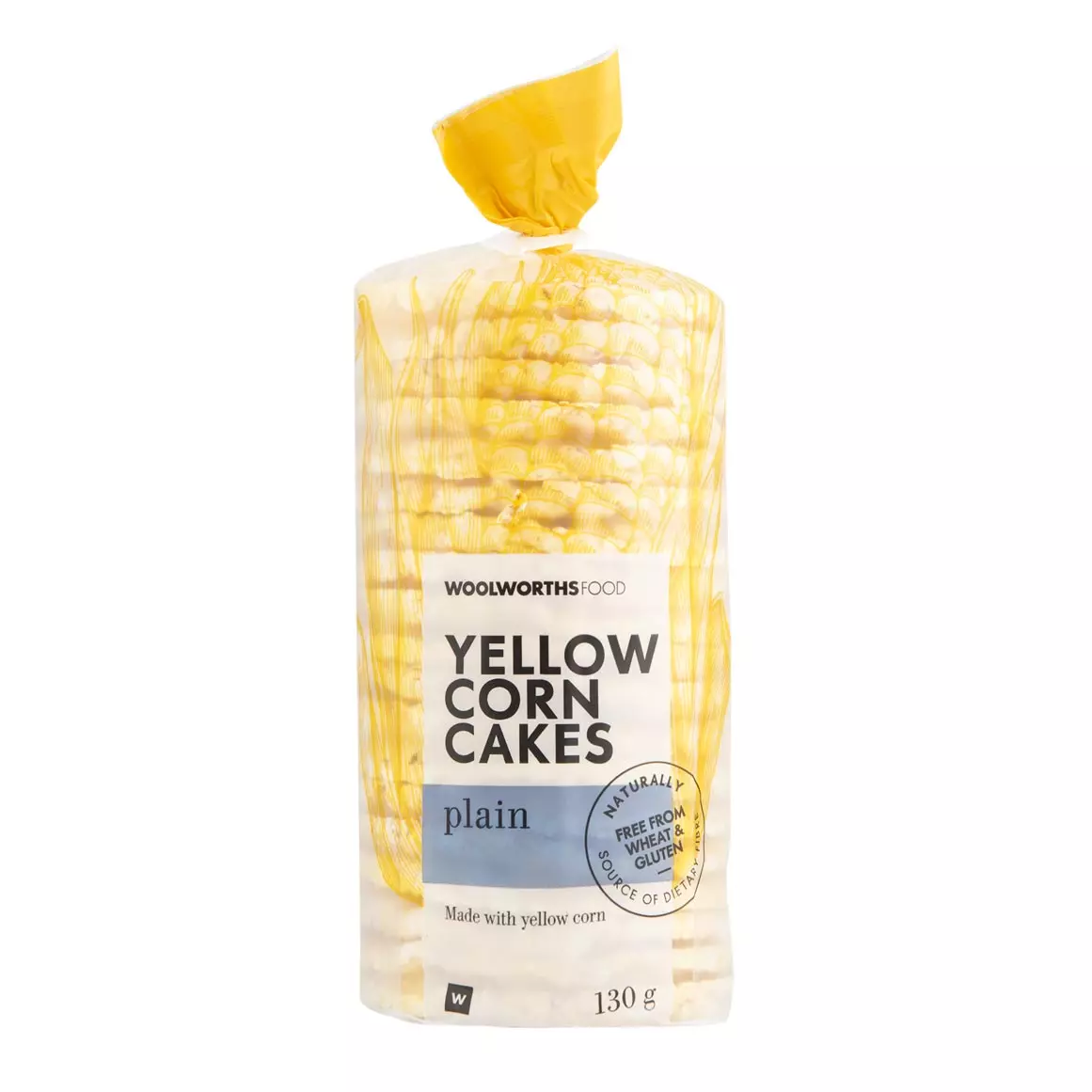 Plain Yellow Corn Cakes 130g Plain Yellow Corn Cakes 130g