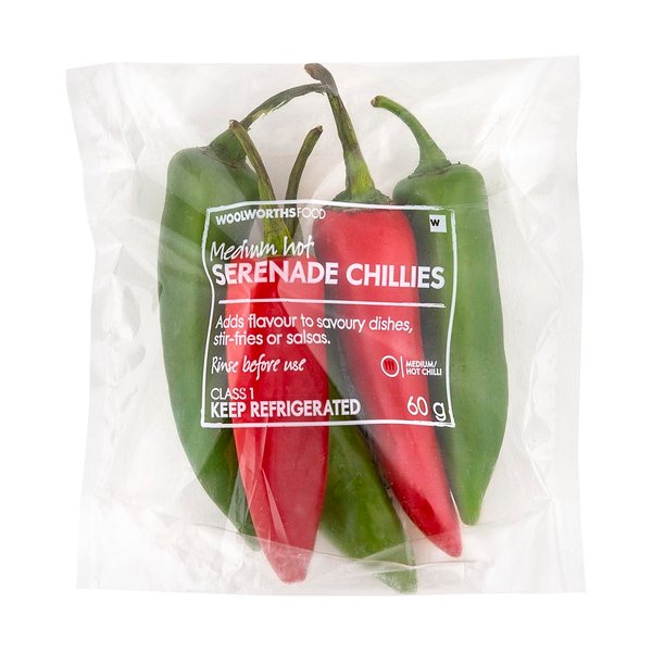 Medium Hot Serenade Chillies 60 g Medium Hot Serenade Chillies 60 g