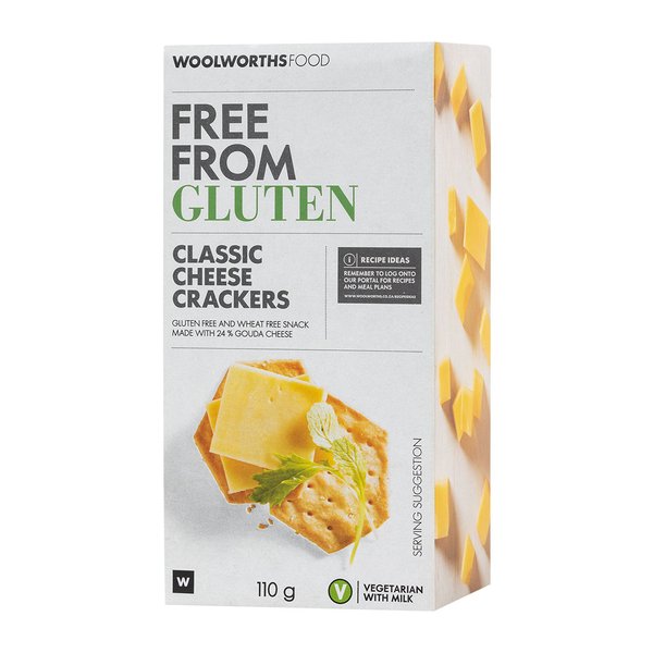 Gluten Free Classic Cheese Crackers 110g Gluten Free Classic Cheese Crackers 110g