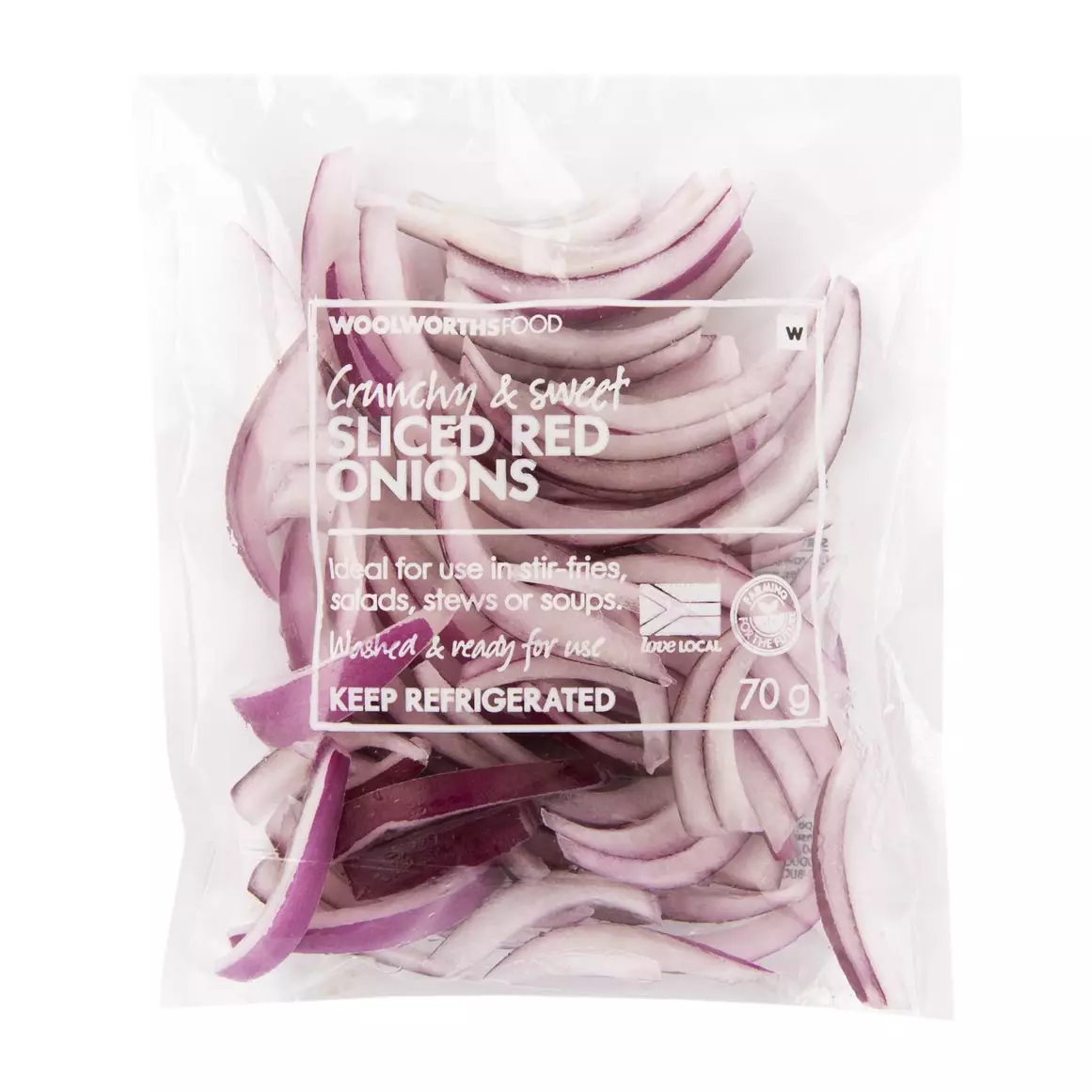 Sliced Red Onions 70g