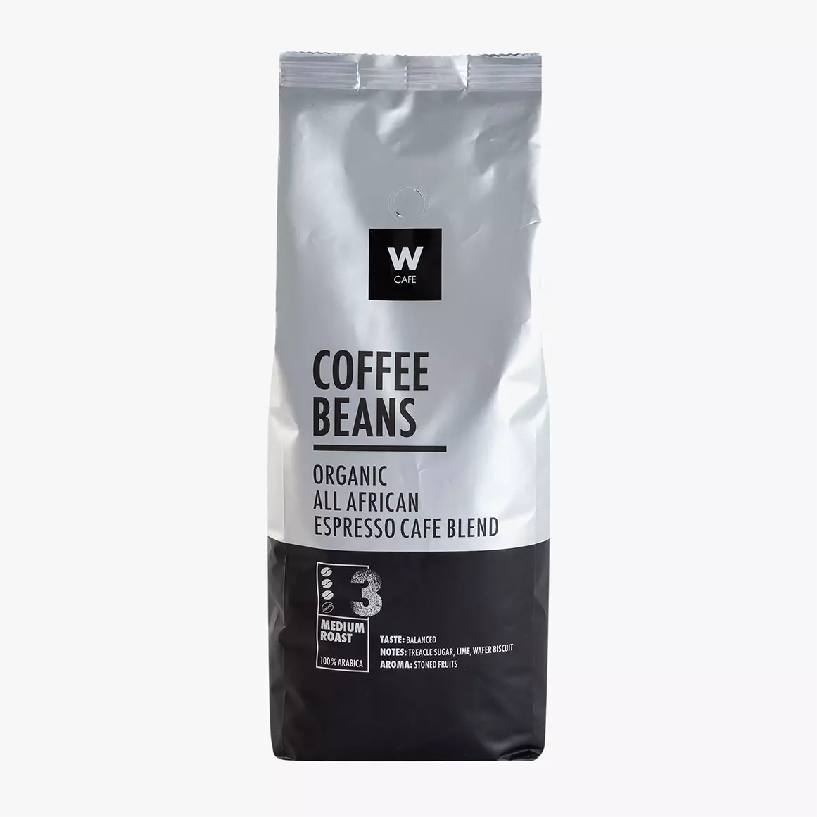 WCafe Organic All African Espresso Cafe Blend Beans 1kg