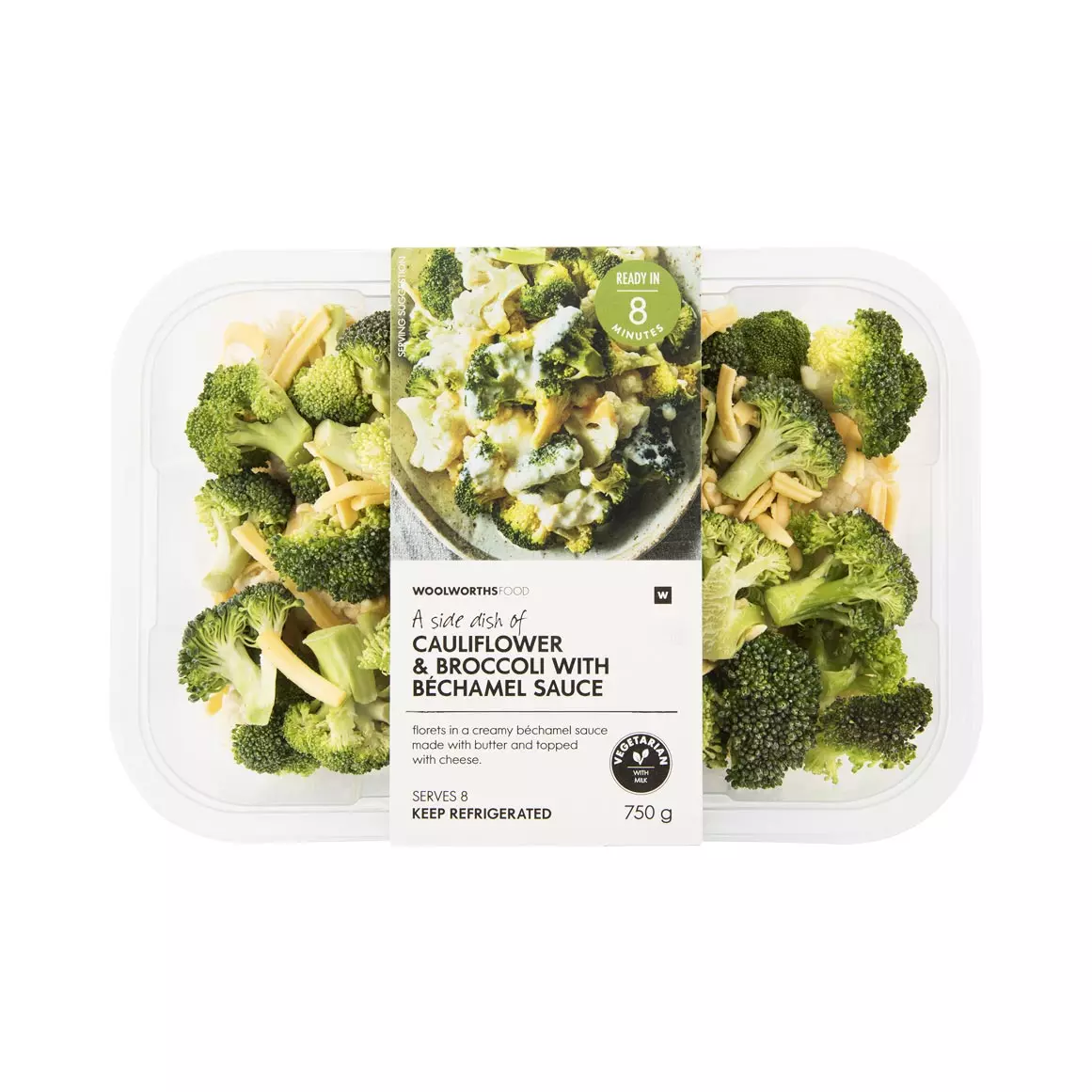 Cauliflower & Broccoli Florets in Béchamel Sauce 750g