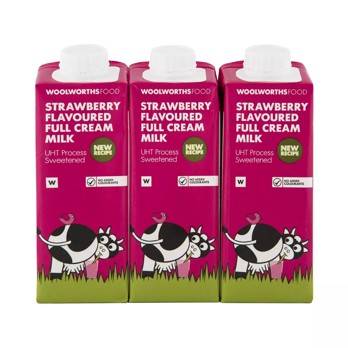 Kids Strawberry Flavoured Full Cream Milk 6x250ml