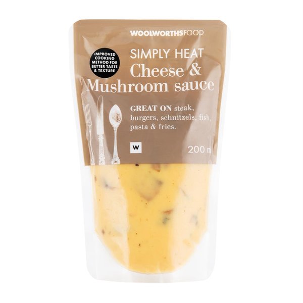 Cheese and Mushroom Sauce 200ml Cheese and Mushroom Sauce 200ml