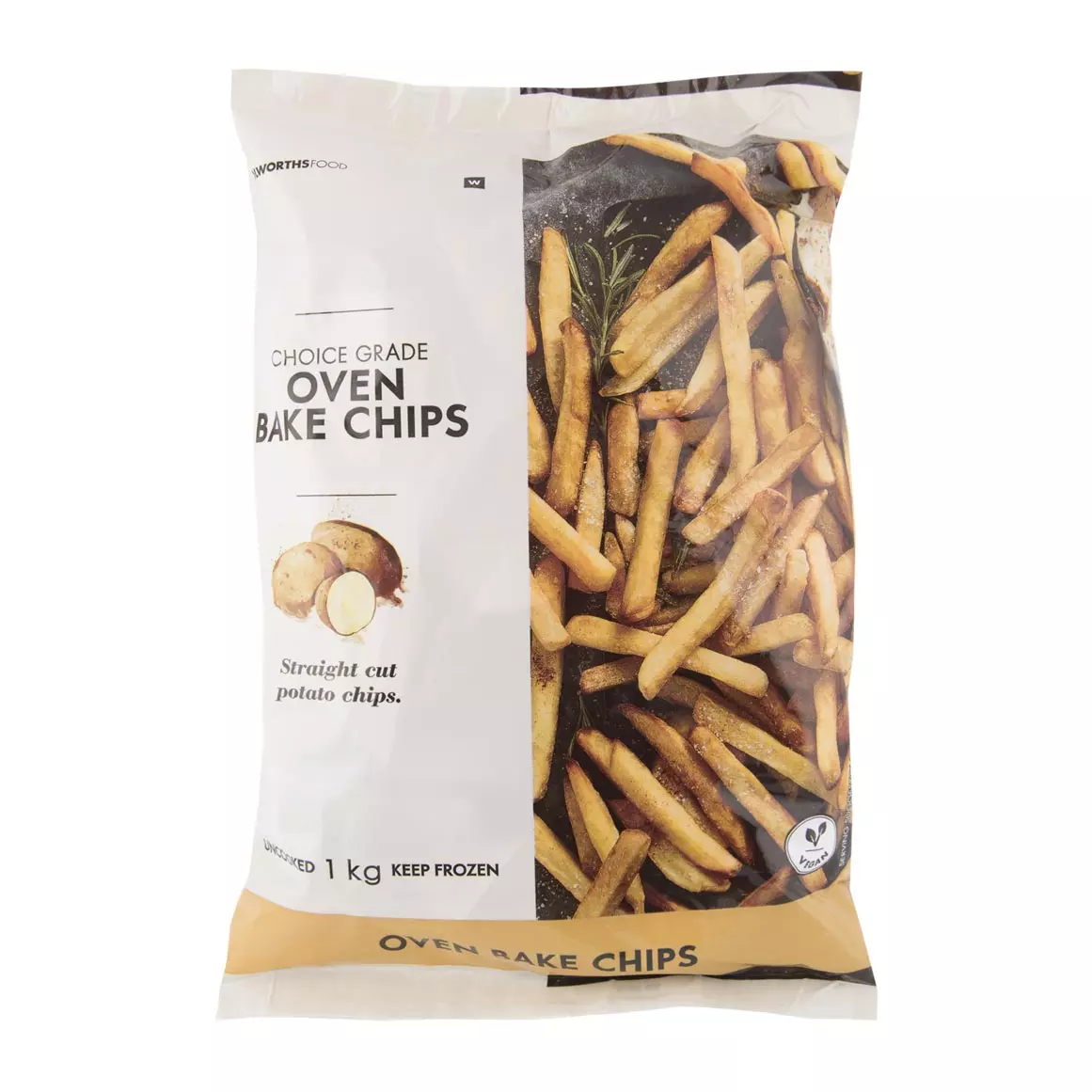 Frozen Oven Bake Potato Chips 1kg Frozen Oven Bake Potato Chips 1kg