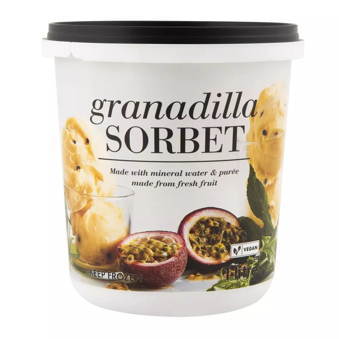 Frozen Granadilla Sorbet 1L