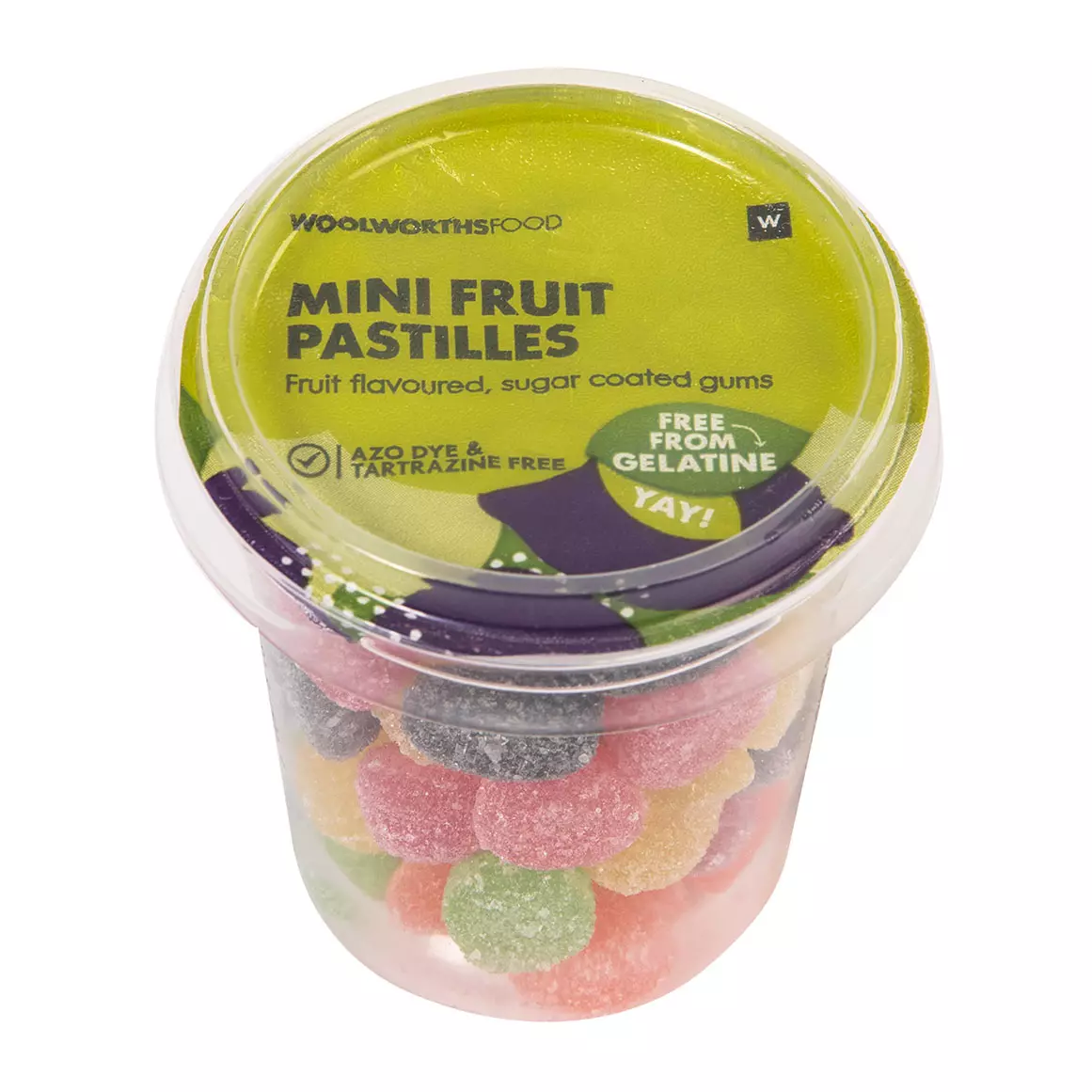 Gelatine Free Mini Fruit Pastilles 100g Gelatine Free Mini Fruit Pastilles 100g