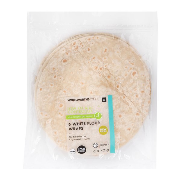 White Flour Wraps 6pk