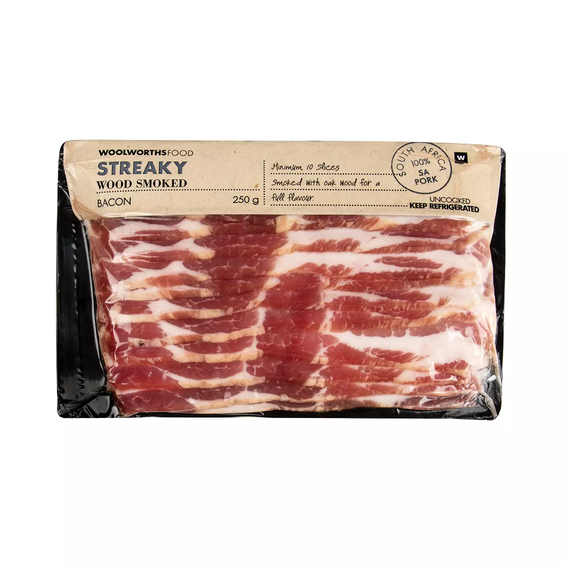 Streaky Wood Smoked Bacon 250g