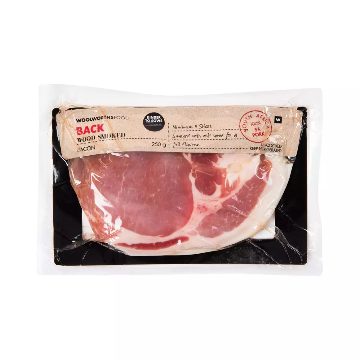 Wood Smoked Back Bacon 250g Wood Smoked Back Bacon 250g