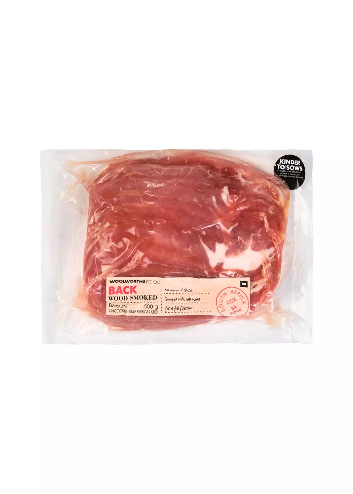 Back Wood Smoked Bacon 500g Back Wood Smoked Bacon 500g