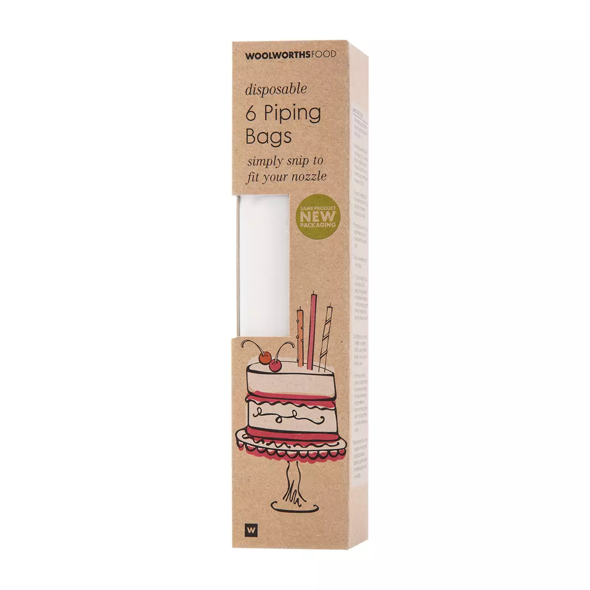 Disposable Piping Bags 6pk