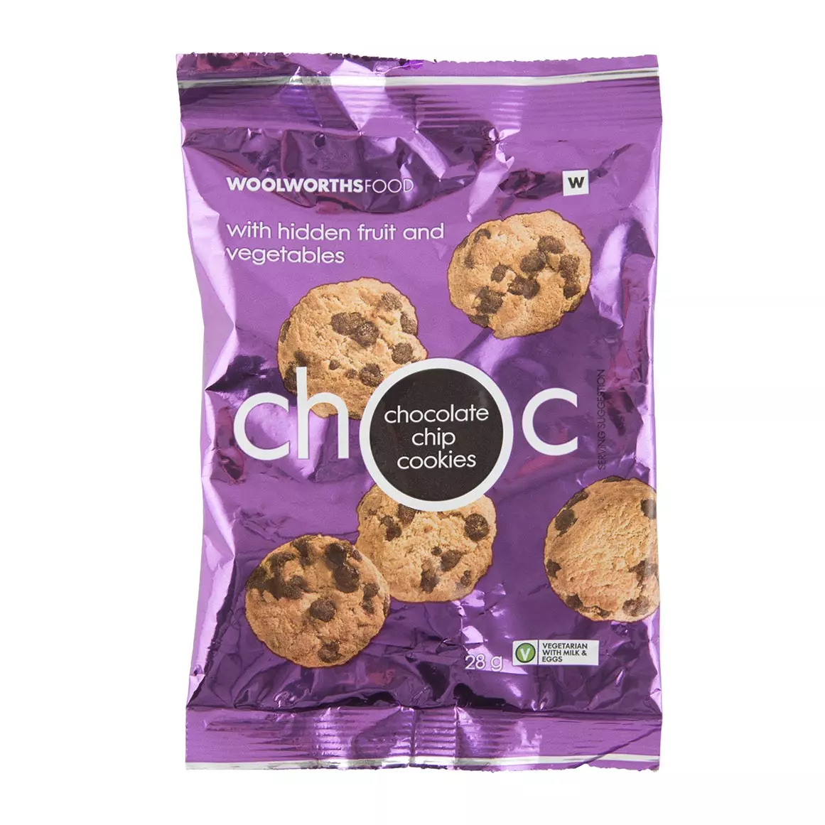 Choc Chip Cookies With Hidden Fruit and Vegetables 28g Choc Chip Cookies With Hidden Fruit and Vegetables 28g